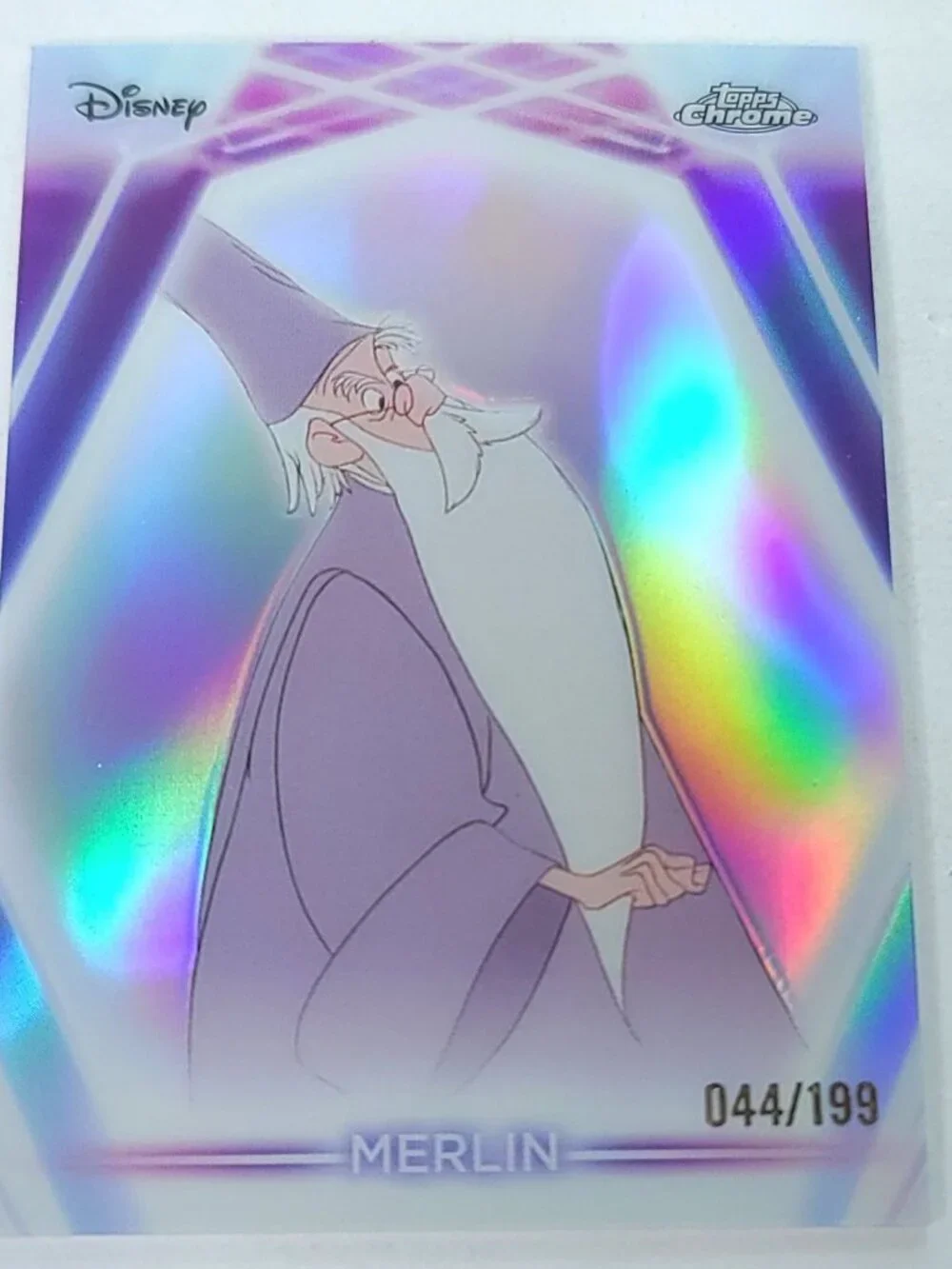 Merlin Topps 2026 Disney Neon Holo Chrome Refractor Limited 044/199 CNE